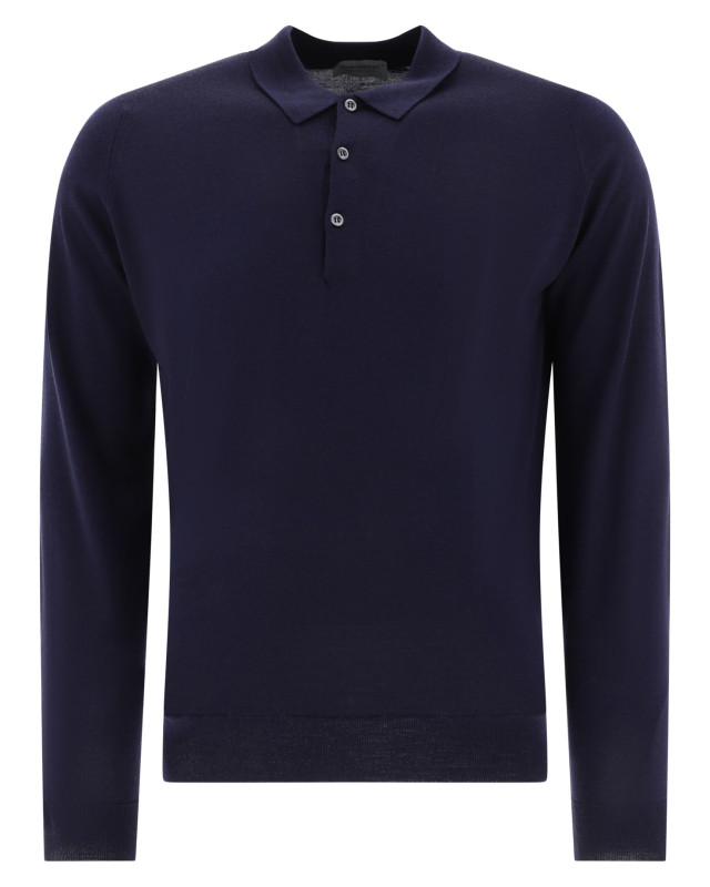 [JOHN SMEDLEY] Shirts Long Sleeve FW25 BELPERMIDNIGHT