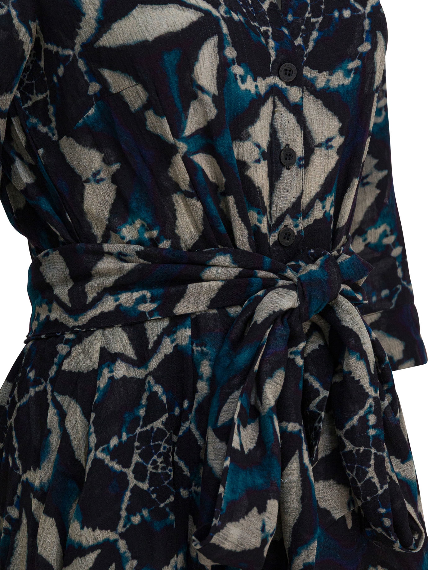 [Samantha Sung] Long sleeve dress FW25 ASTERESSAOUIRA TIE DYE AQUA