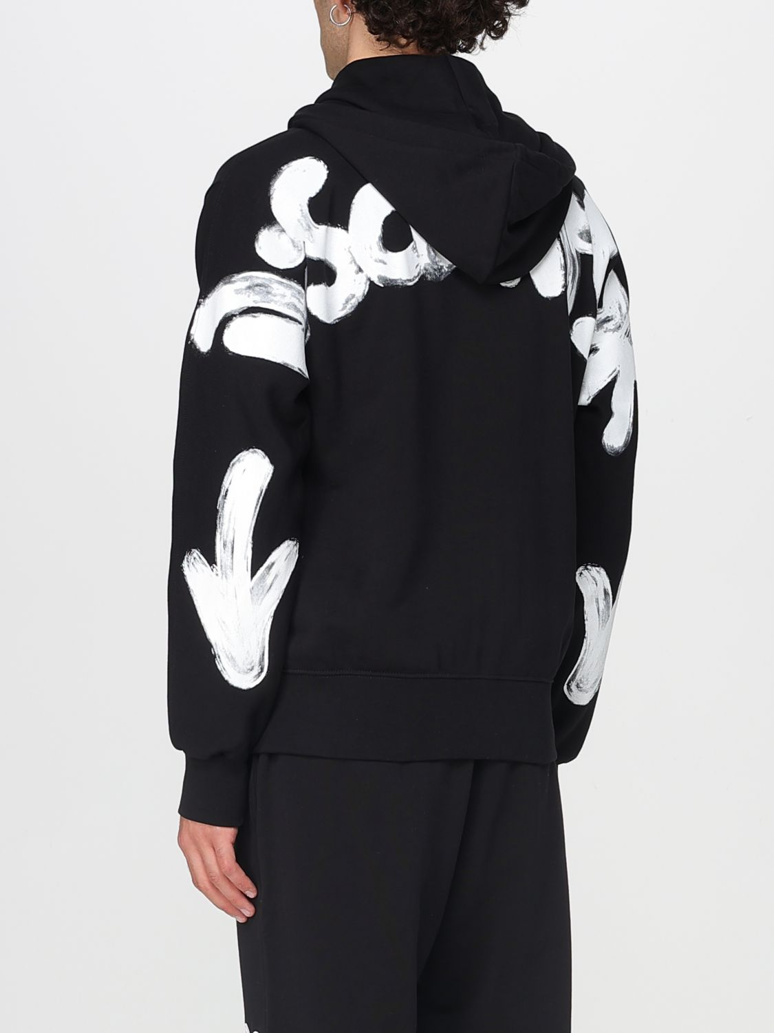 [DISCLAIMER] Hoodie FW25 55106 NERO-ST.BIANCA