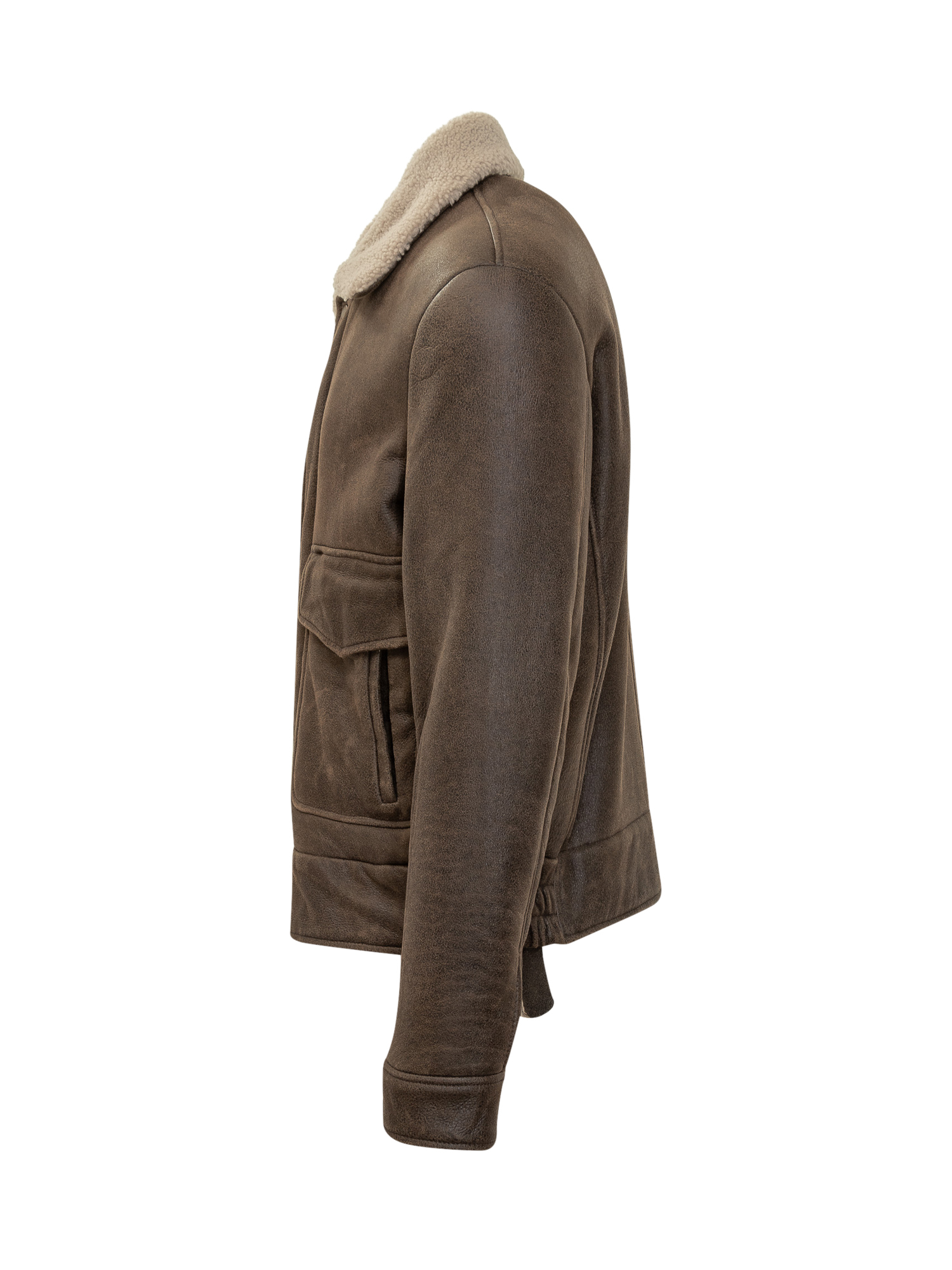 [SALVATORE SANTORO] Leather Jacket FW25 W25SANT49574U ASFALTO