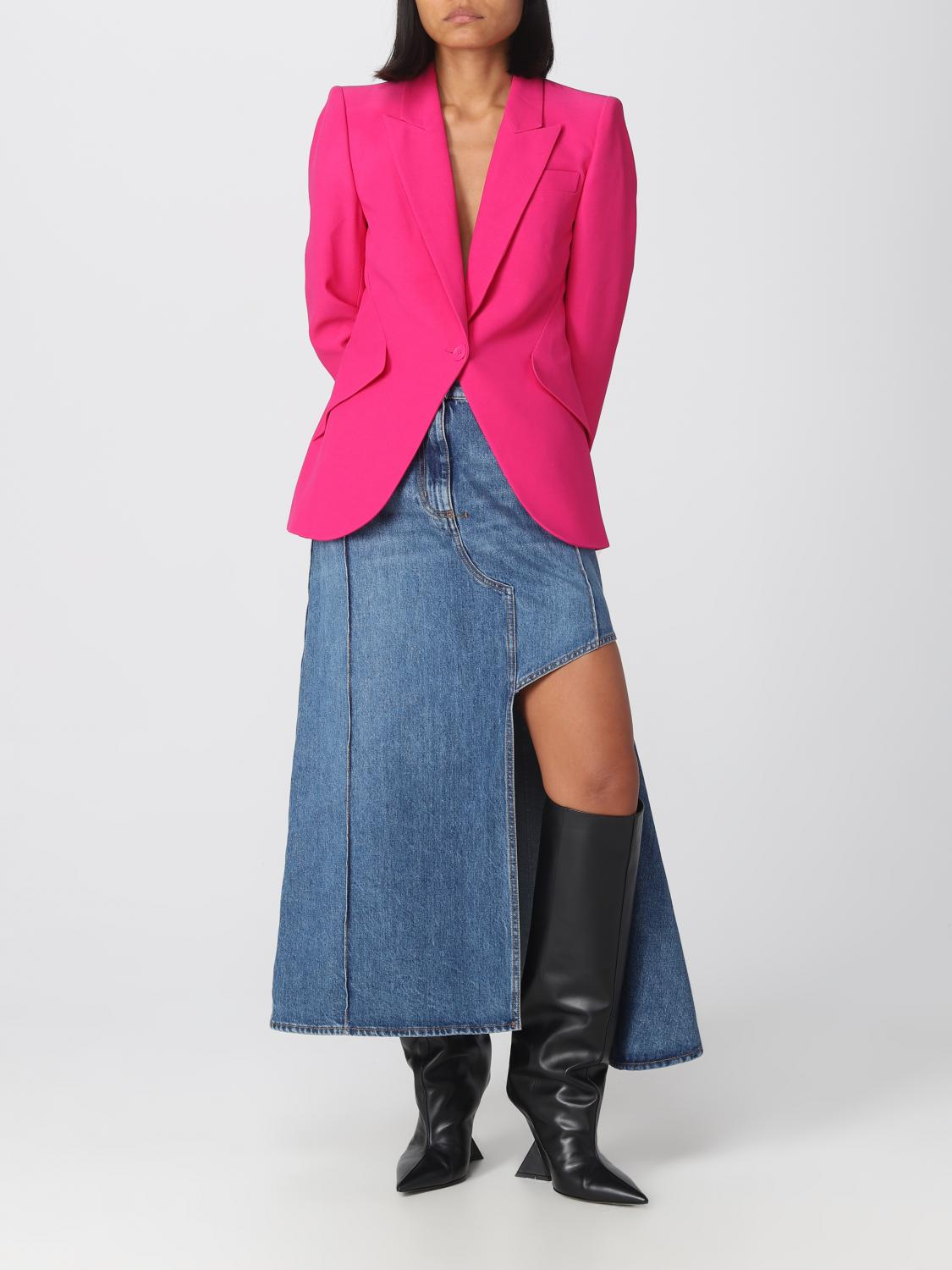 [McQueen] Midi skirt FW25 754828QMACG 4164