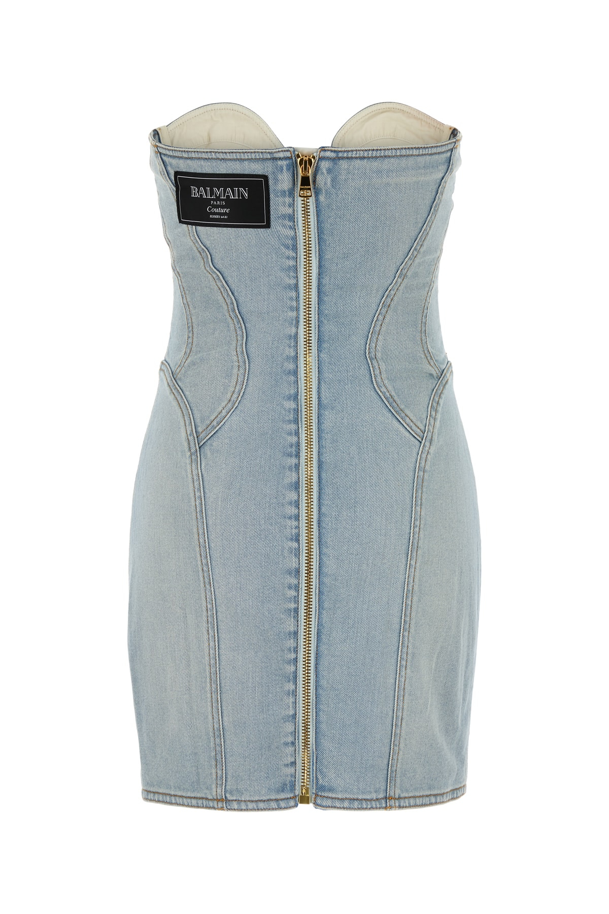 [Balmain] Sleeveless dress SS25 EF1R1315DF23 6FC
