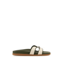 [ANCIENT GREEK] Slippers SS25 DESMOSFOOTBED KHAKINATURAL