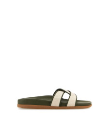 [ANCIENT GREEK] Slippers SS25 DESMOSFOOTBED KHAKINATURAL