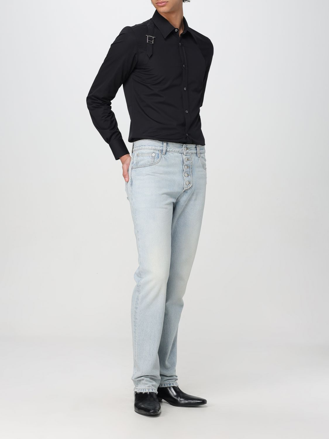 [McQueen] Shirts Long Sleeve FW25 828259QNAAX 1000