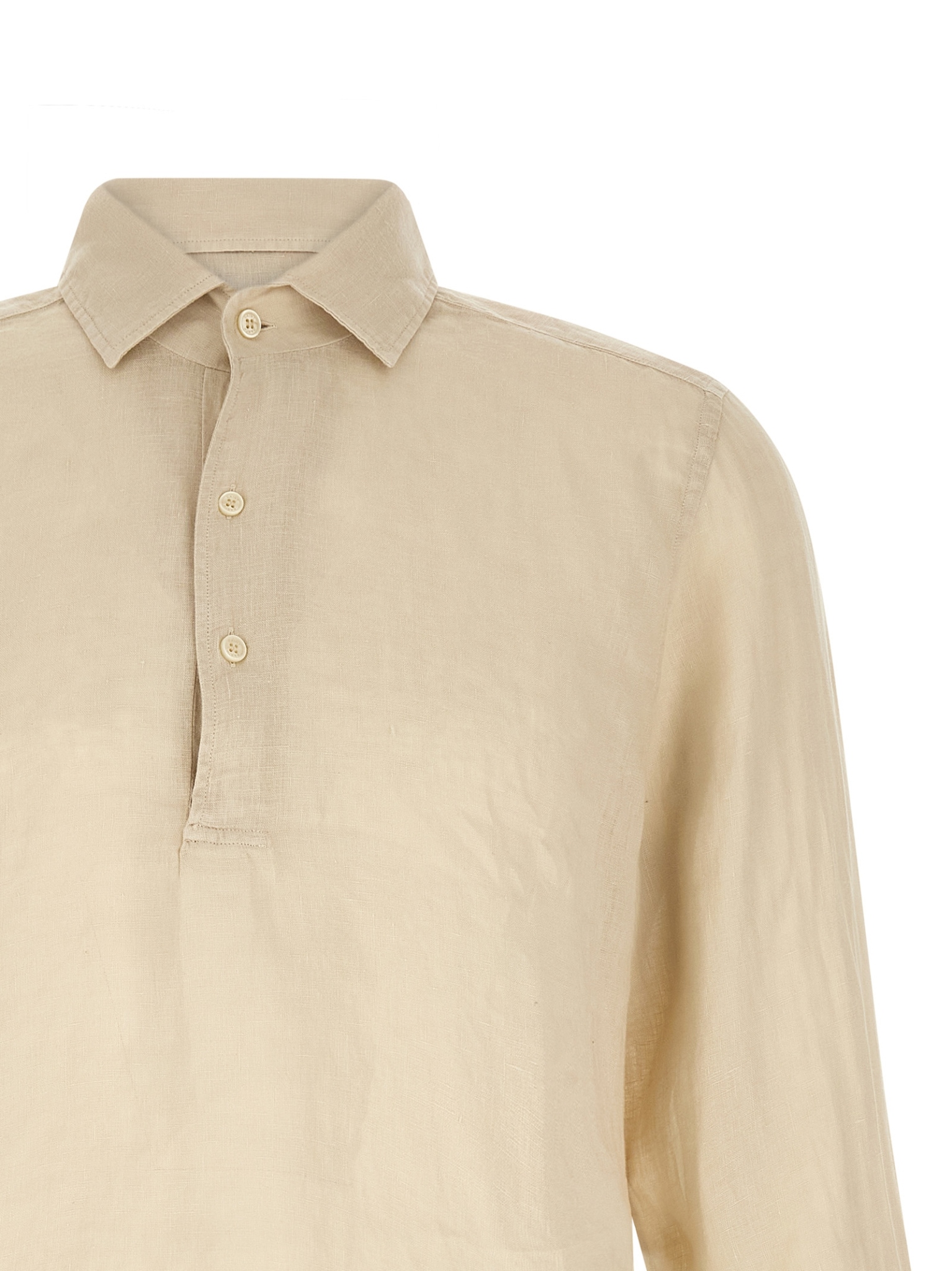 [MC2 Saint Barth] T-shirts Long Sleeve SS26 RAPHAELPOLOLONGLINEN10HGRAIN
