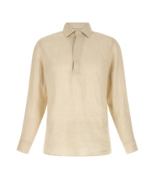 [MC2 Saint Barth] T-shirts Long Sleeve SS26 RAPHAELPOLOLONGLINEN10HGRAIN