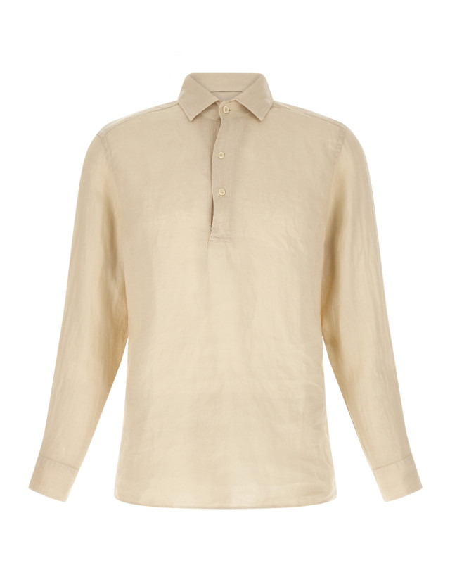 [MC2 Saint Barth] T-shirts Long Sleeve SS26 RAPHAELPOLOLONGLINEN10HGRAIN