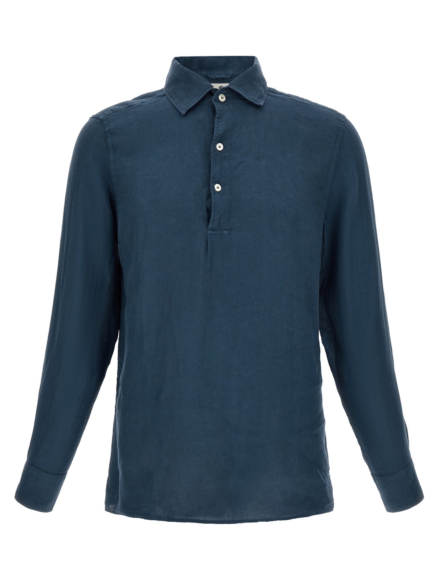 [MC2 Saint Barth] T-shirts Long Sleeve SS26 RAPHAELPOLOLONGLINEN61BLUENAVY