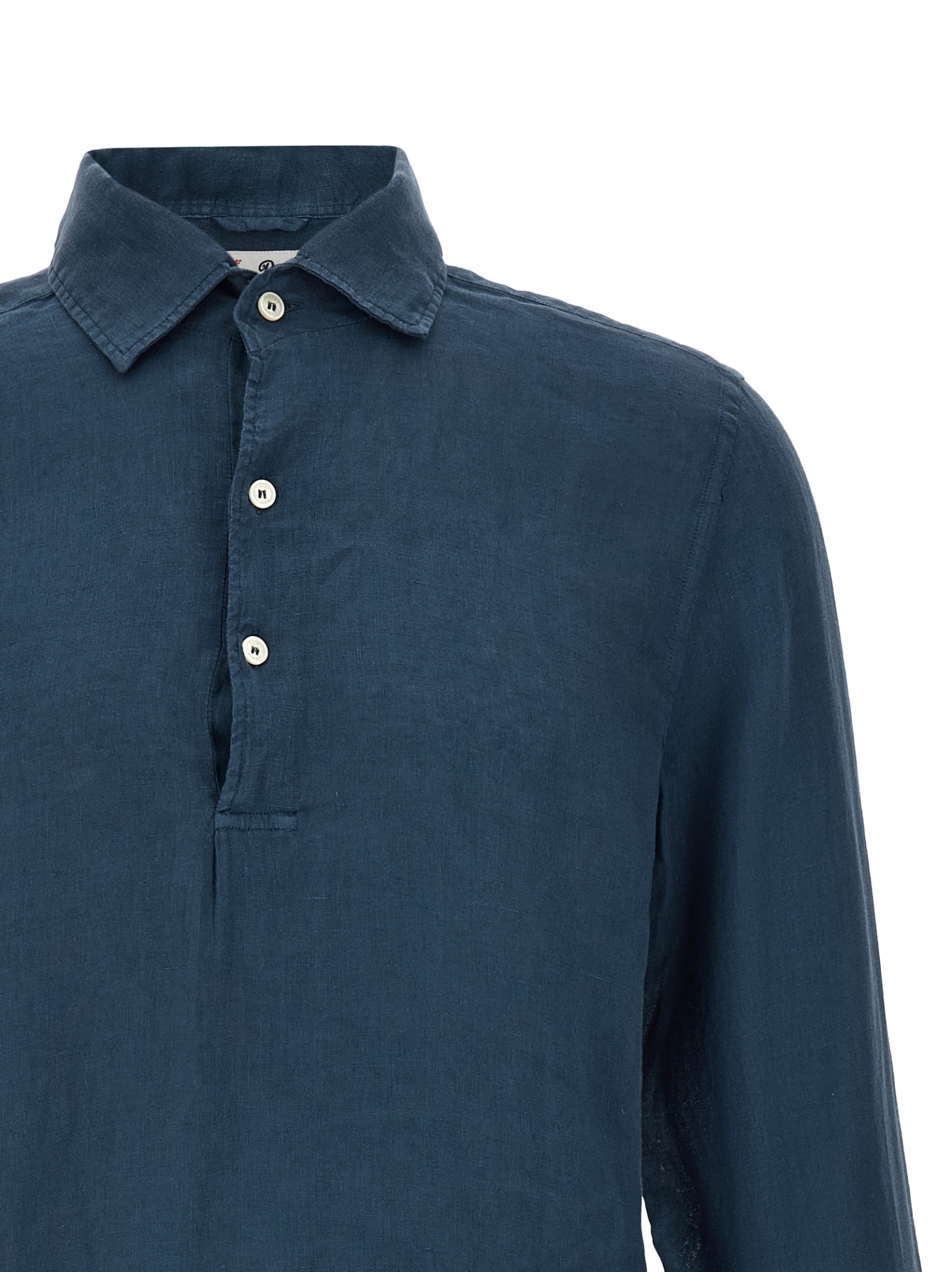 [MC2 Saint Barth] T-shirts Long Sleeve SS26 RAPHAELPOLOLONGLINEN61BLUENAVY