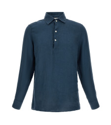 [MC2 Saint Barth] T-shirts Long Sleeve SS26 RAPHAELPOLOLONGLINEN61BLUENAVY
