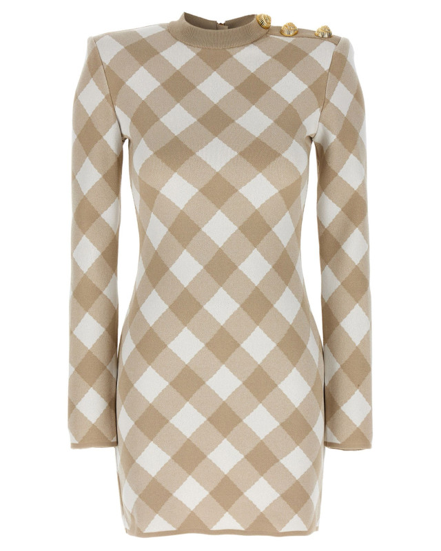 [Balmain] Long sleeve dress FW24 DF0R8739KH56GVQ