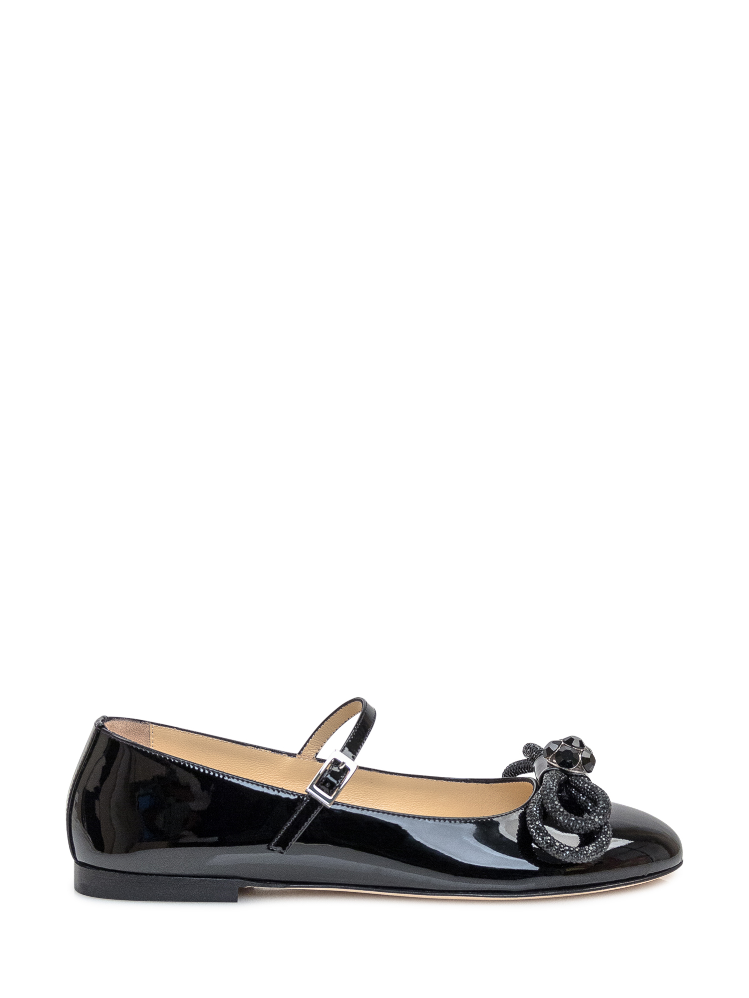 [MACH & MACH] Flat shoes FW24 PF24S0741010PAT BLK