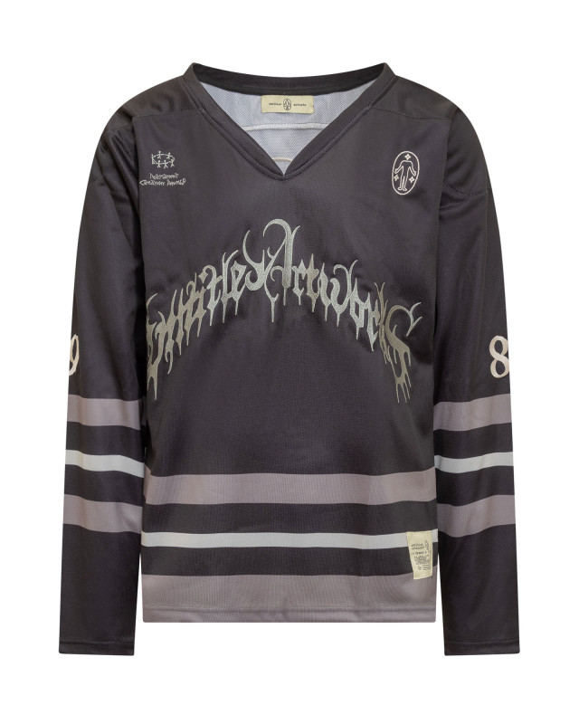 [UNTITLED ARTWORKS] T-shirts Long Sleeve FW23 UABEFW23UPOLLSLTNBWAKK BLACK