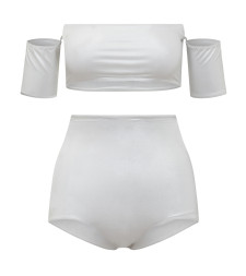 [Alessandro Vigilante] Beach Cover Up SS22 SW08PL SILVER