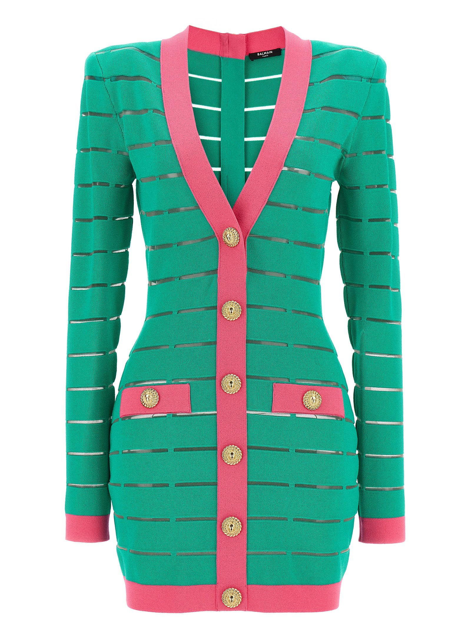 [Balmain] Long sleeve dress FW24 DF1R8053KG59UIH