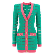 [Balmain] Long sleeve dress FW24 DF1R8053KG59UIH