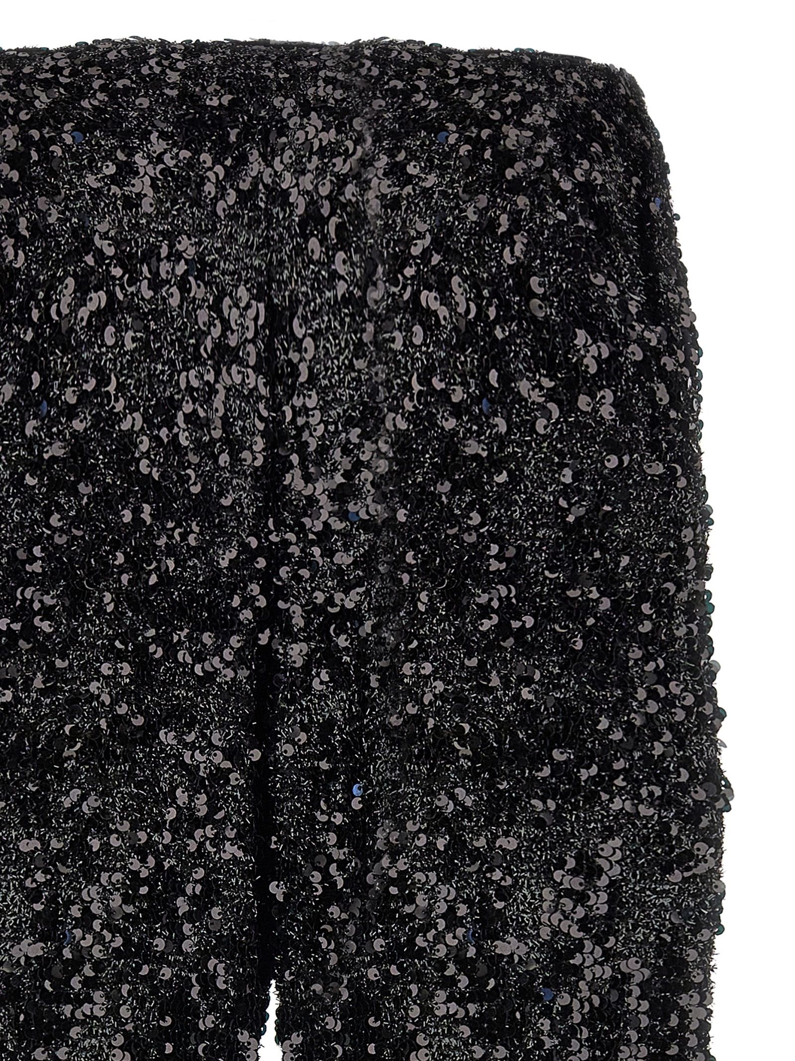 [Le Twins] Trousers FW23 MONIPAILLETTESLUREXNERO