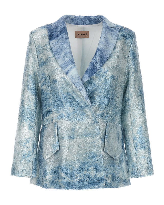 [Le Twins] Blazer SS24 COMODENIMCELESTE