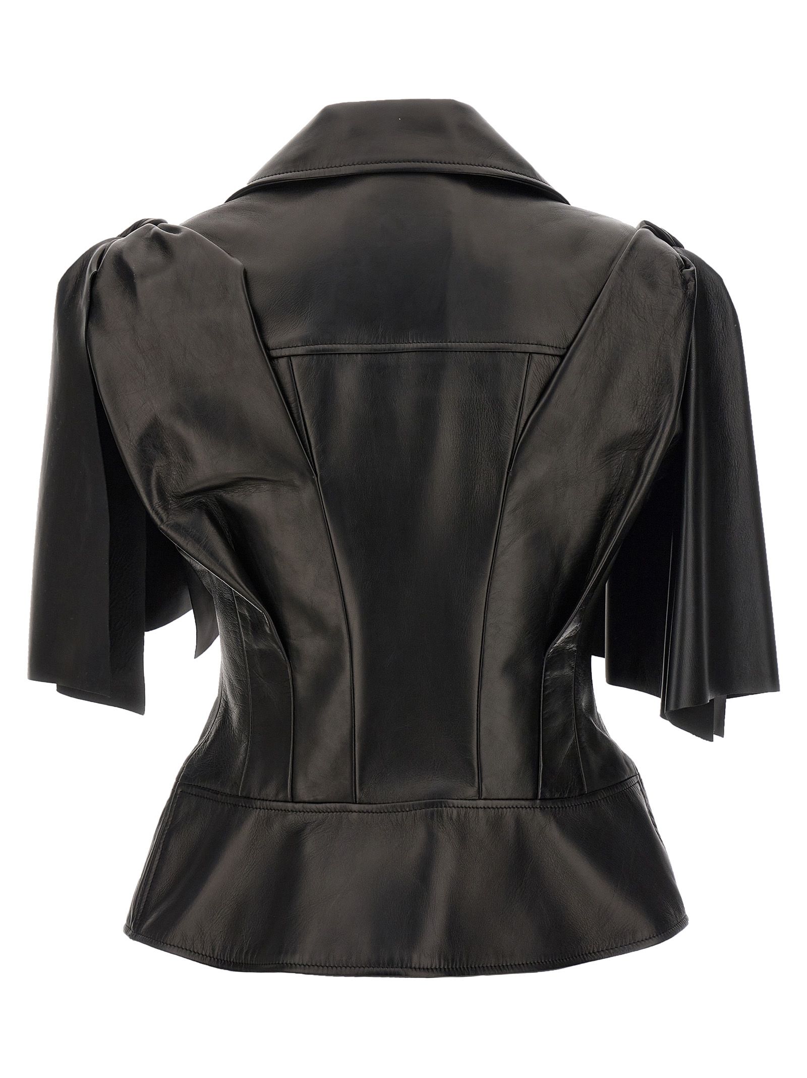 [McQueen] Leather Jacket SS24 780912Q5ALT1000