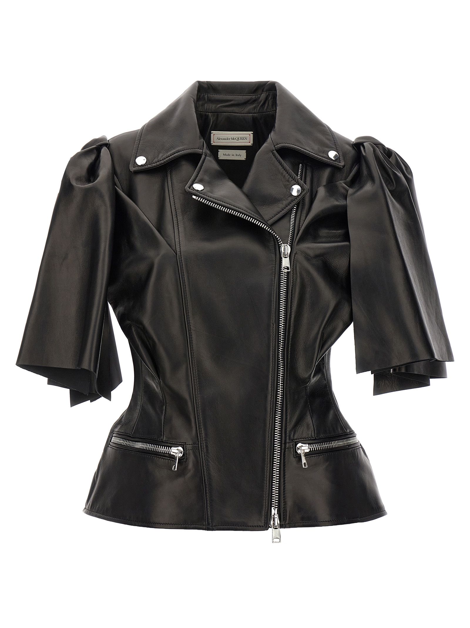 [McQueen] Leather Jacket SS24 780912Q5ALT1000