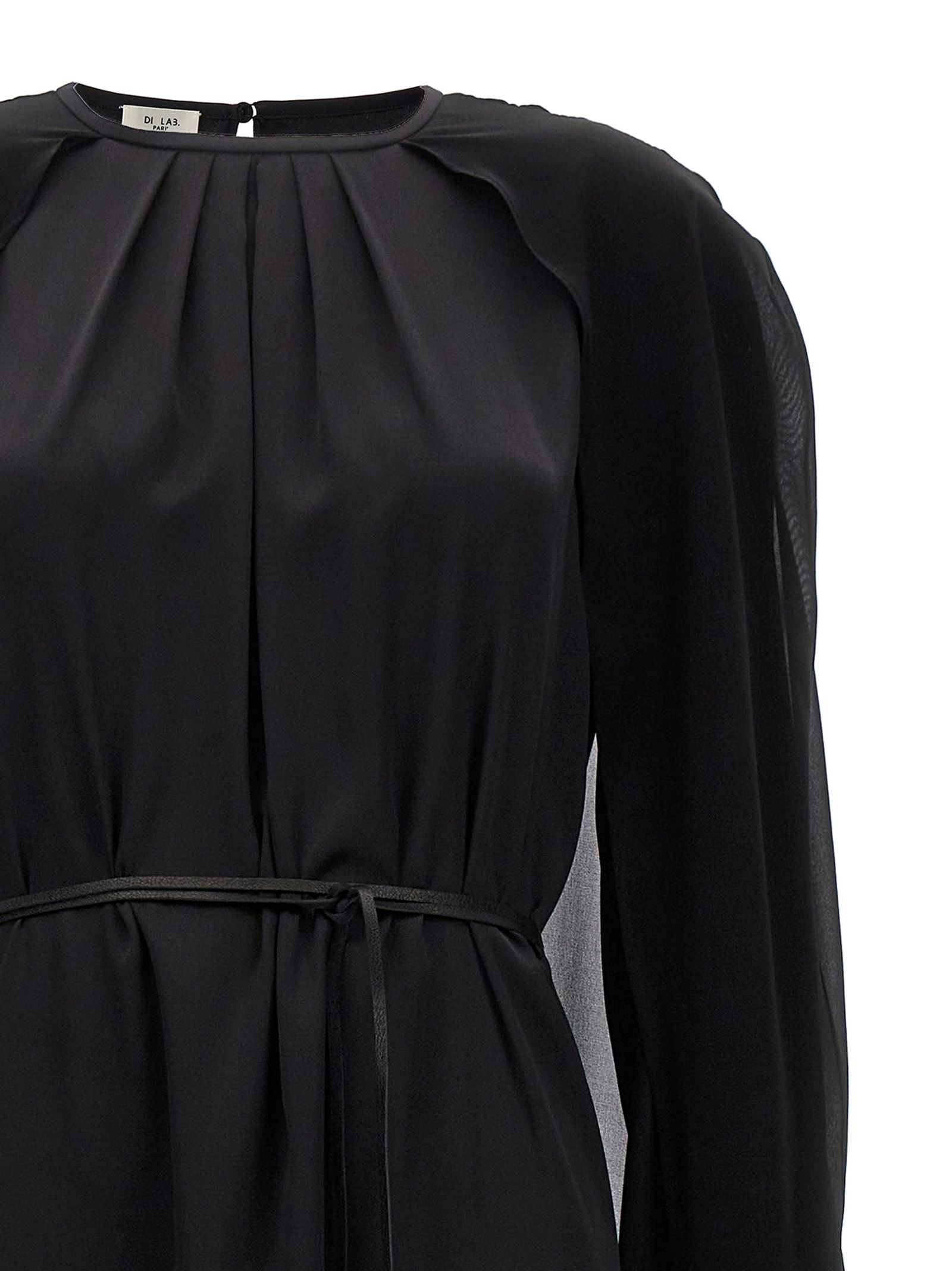 [Di.La3 Pari'] Long sleeve dress SS24 A225NERO