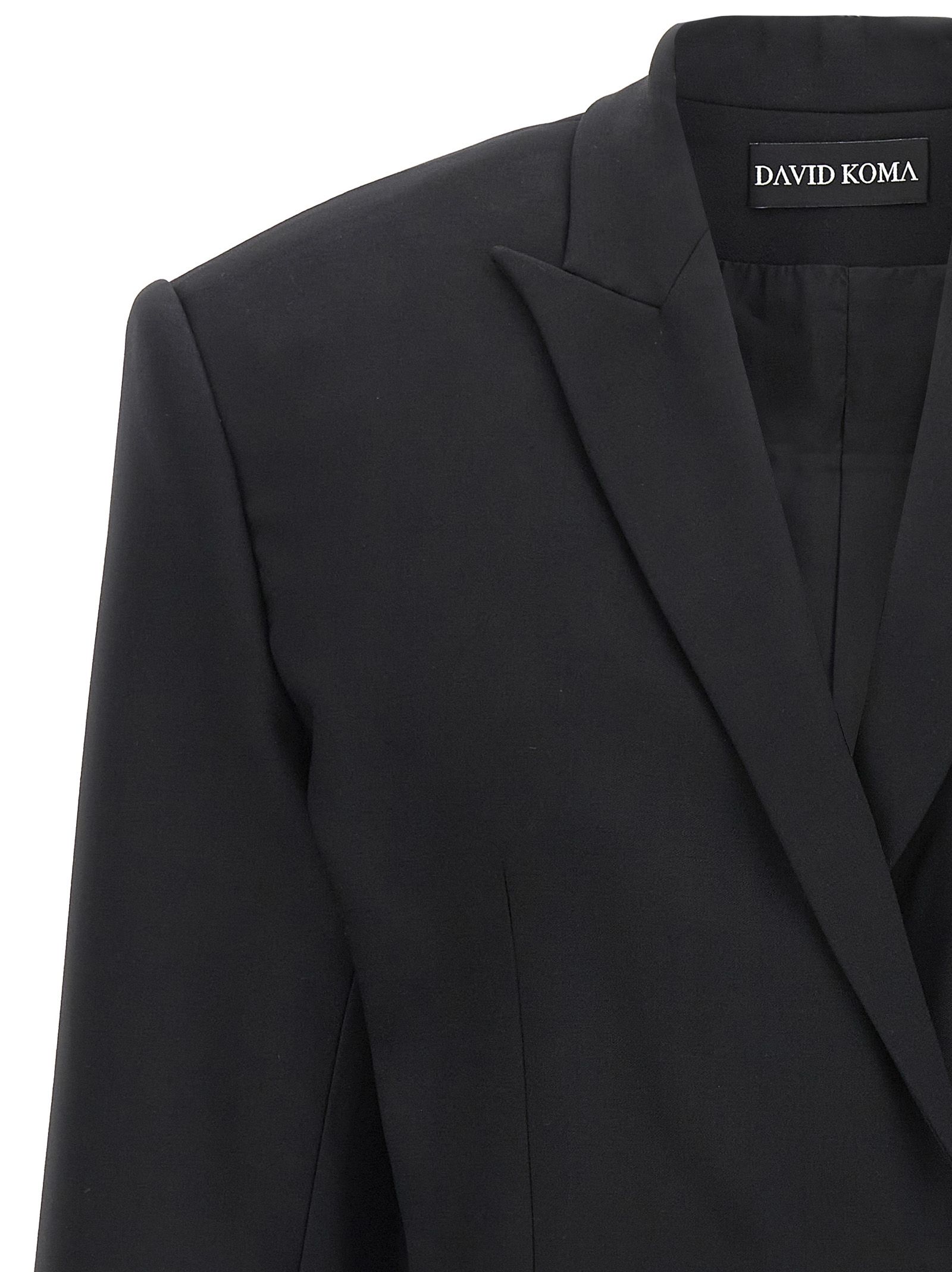 [David Koma] Blazer FW23 AW23DK01JBLACK