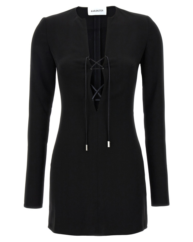[16arlington] Long sleeve dress FW23 D331PW23JETBLACK