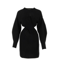 [Alexander McQueen] Long sleeve dress FW23 758585Q1A6W 1000