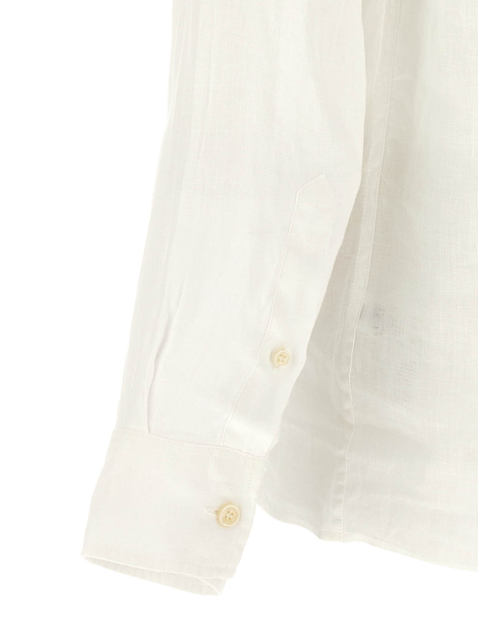 [MC2 Saint Barth] T-shirts Long Sleeve SS26 RAPHAELPOLOLONGLINEN01WHITE