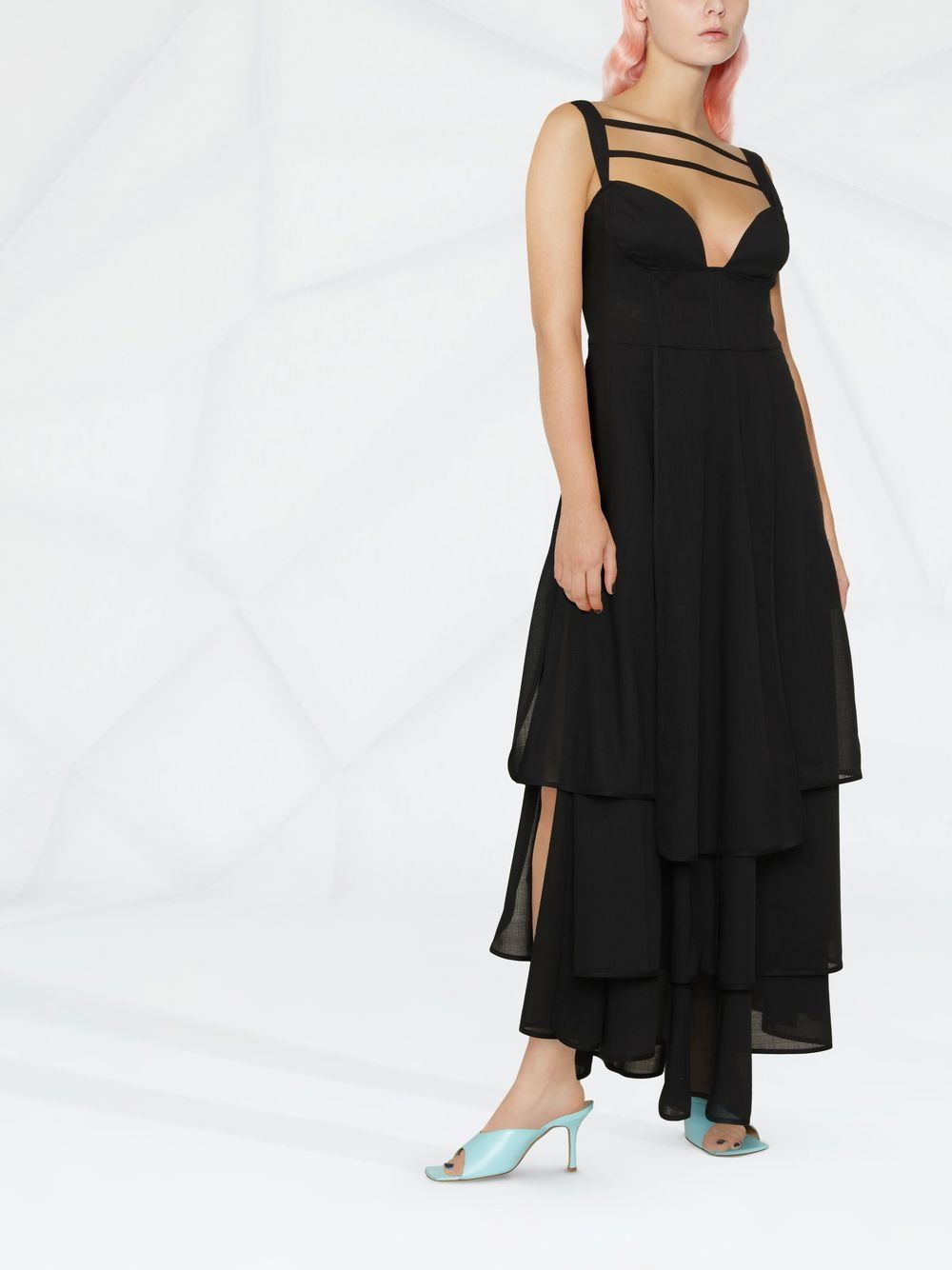 [A.W.A.K.E. Mode] Sleeveless dress FW22 SS22DR05UT13BLACKXX