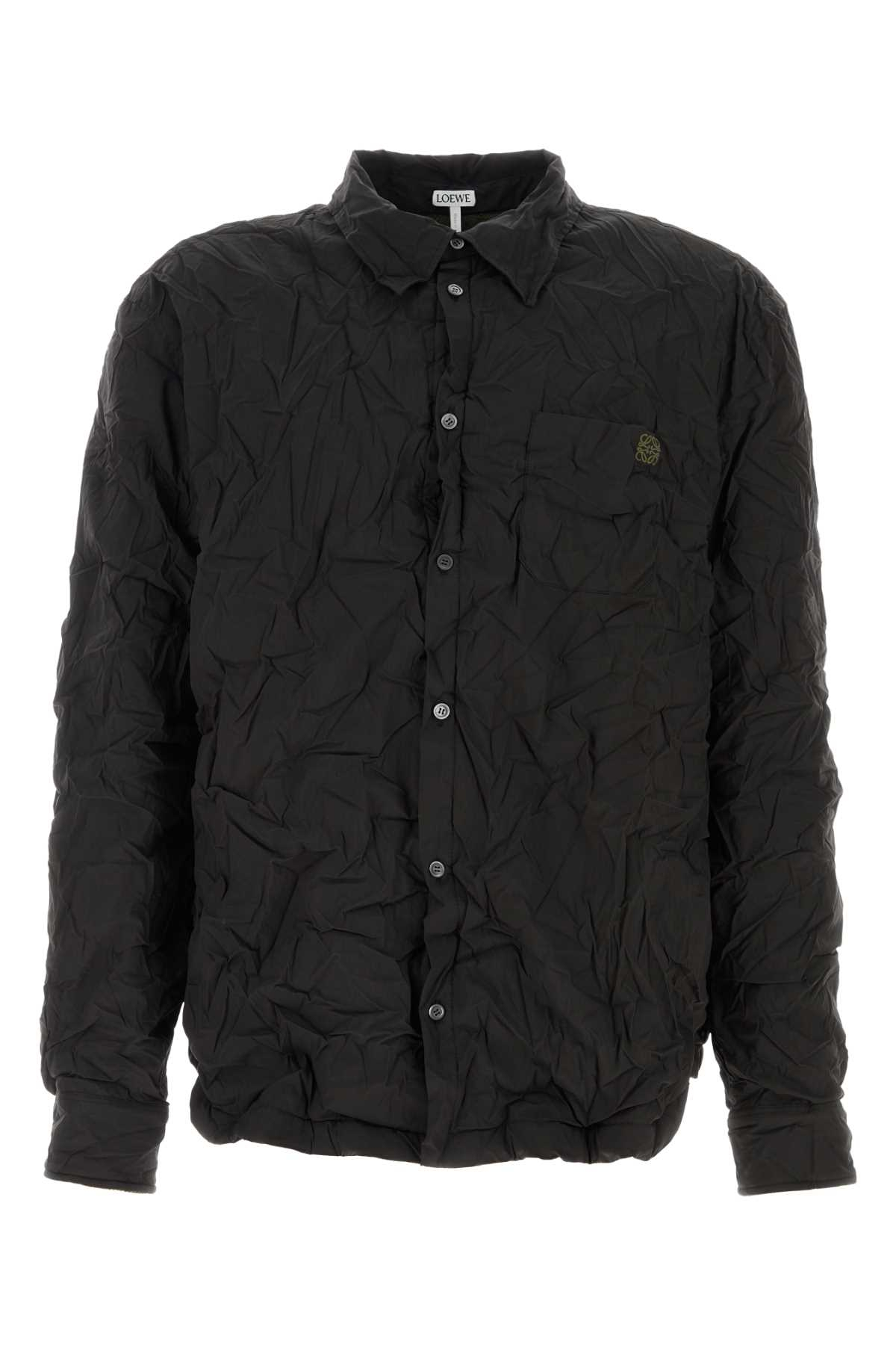 [Loewe] Shirts Long Sleeve FW25 H526Y05WFP BLACKGREEN