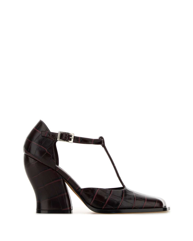 [Loewe] Pumps FW25 LONDS01X07 BURGUNDY