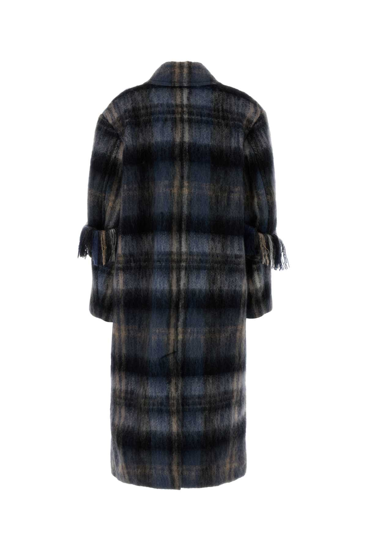 [Loewe] Coat FW25 S540Y01XBH BLUEMULTICOLOR