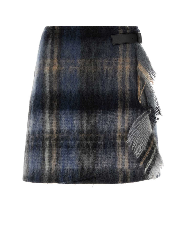 [Loewe] Mini skirt FW25 S540Y08XC0 BLUEMULTICOLOR
