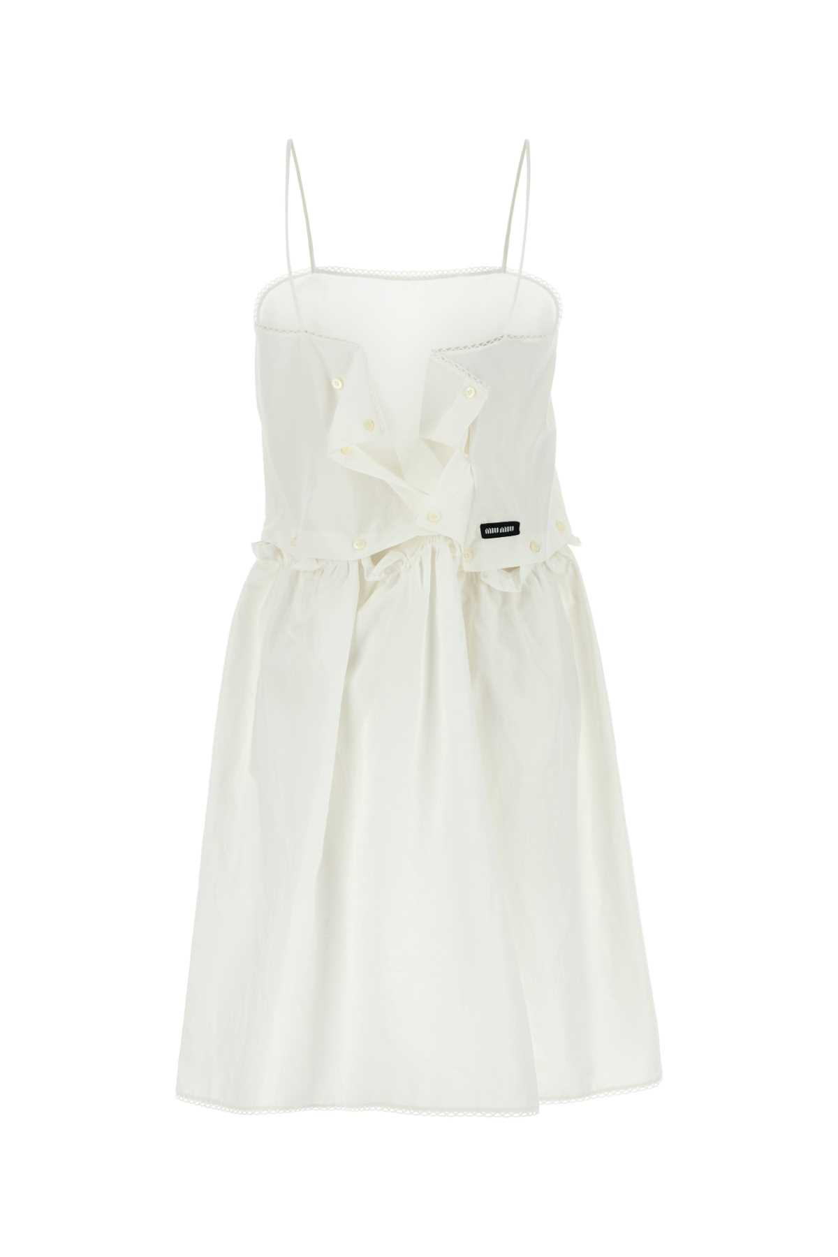 [Miu Miu] Sleeveless dress SS25 MF5779SOOO163M F0009