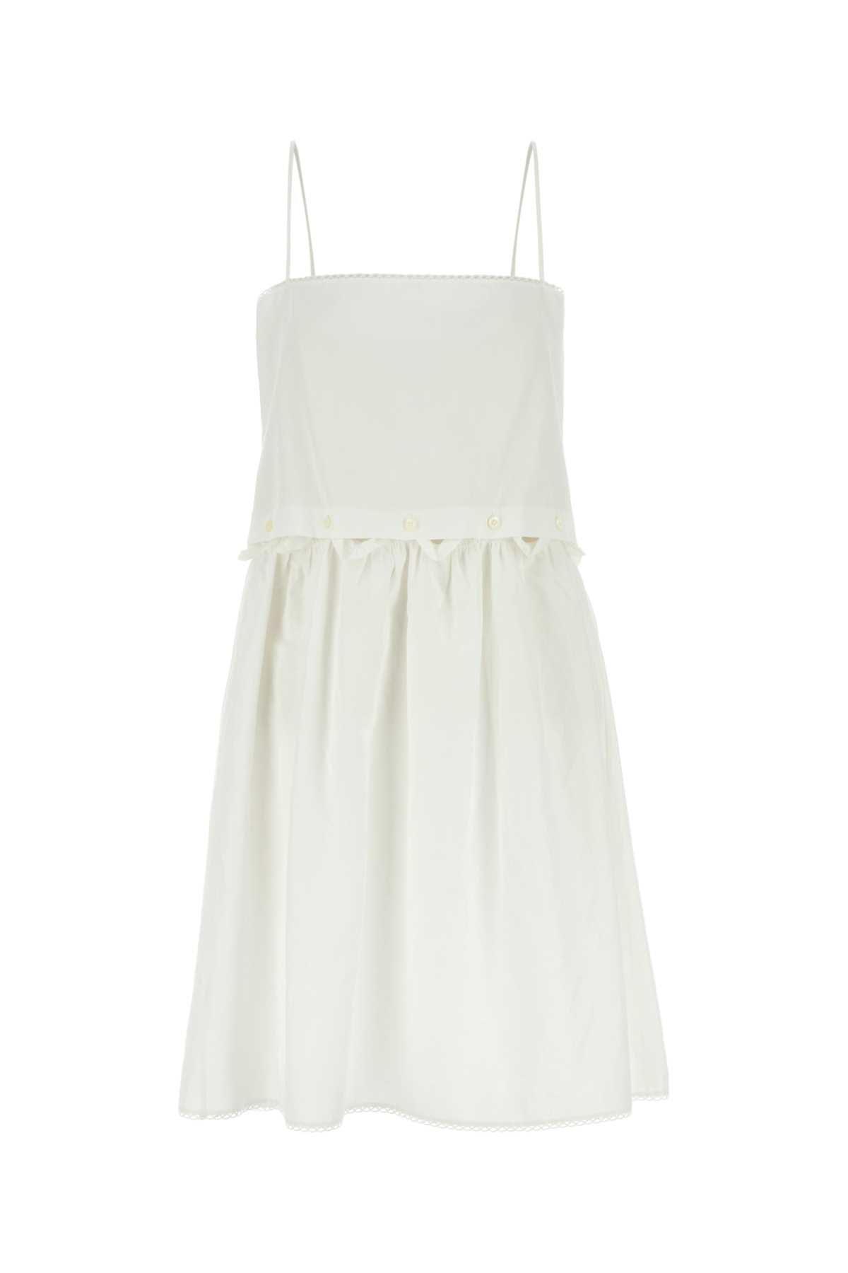 [Miu Miu] Sleeveless dress SS25 MF5779SOOO163M F0009