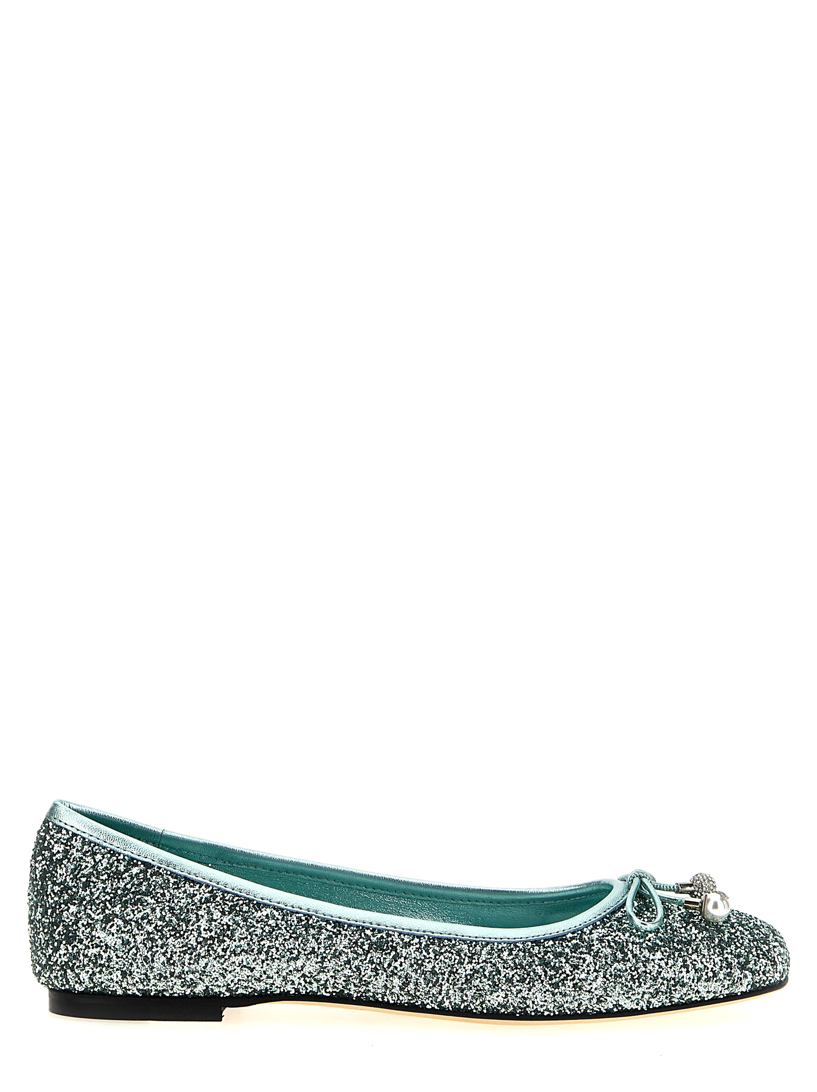 [Jimmy Choo] Flat shoes SS25 ELMEFLATPZFAQUAGREEN