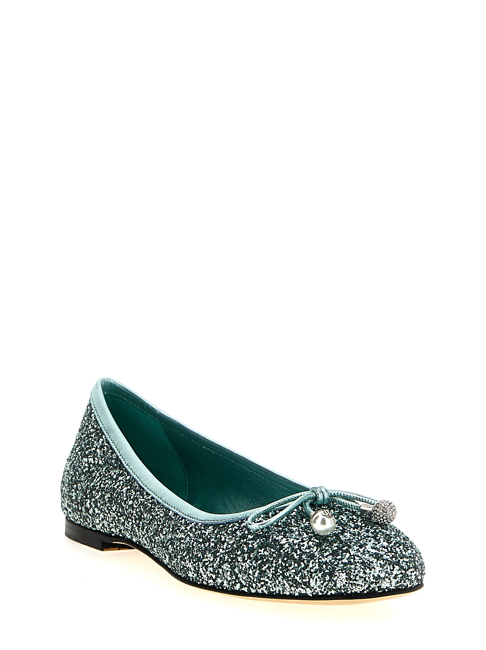 [Jimmy Choo] Flat shoes SS25 ELMEFLATPZFAQUAGREEN