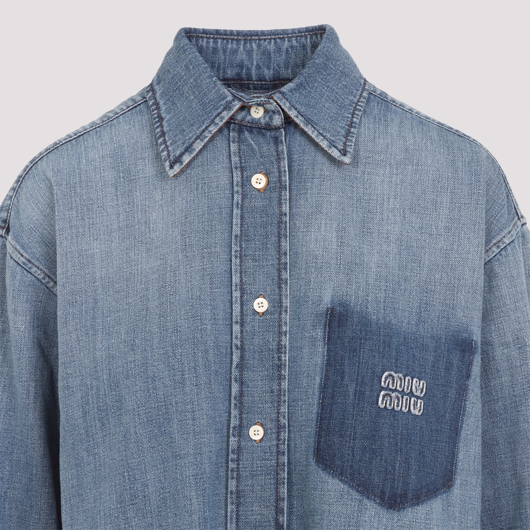 [Miu Miu] Shirts Long Sleeve FW25 GWC125SOOO.17GG