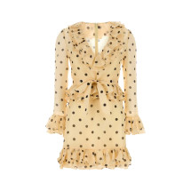 [Valentino Garavani] Long sleeve dress SS25 6B3VAF3793H 0AN