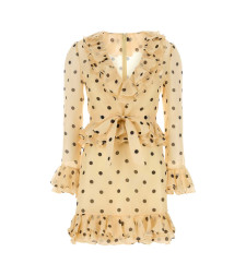[Valentino Garavani] Long sleeve dress SS25 6B3VAF3793H 0AN