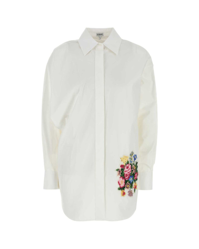 [Loewe] Shirts Long Sleeve FW24 S540Y05XAY WHITE