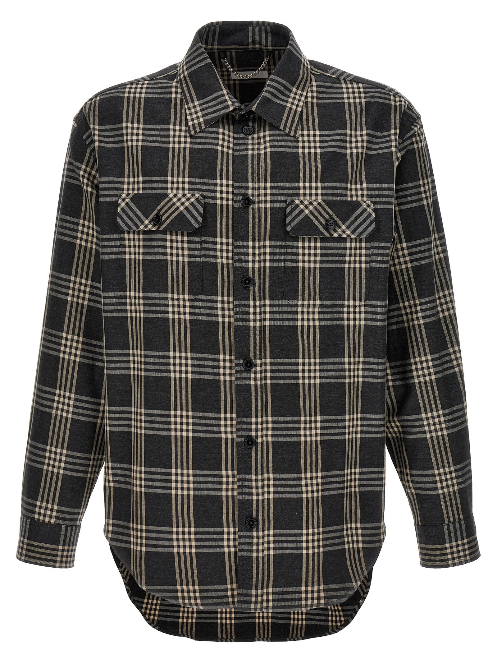 [1989 STUDIO] Shirts Long Sleeve FW23 D0726GREYCHECK