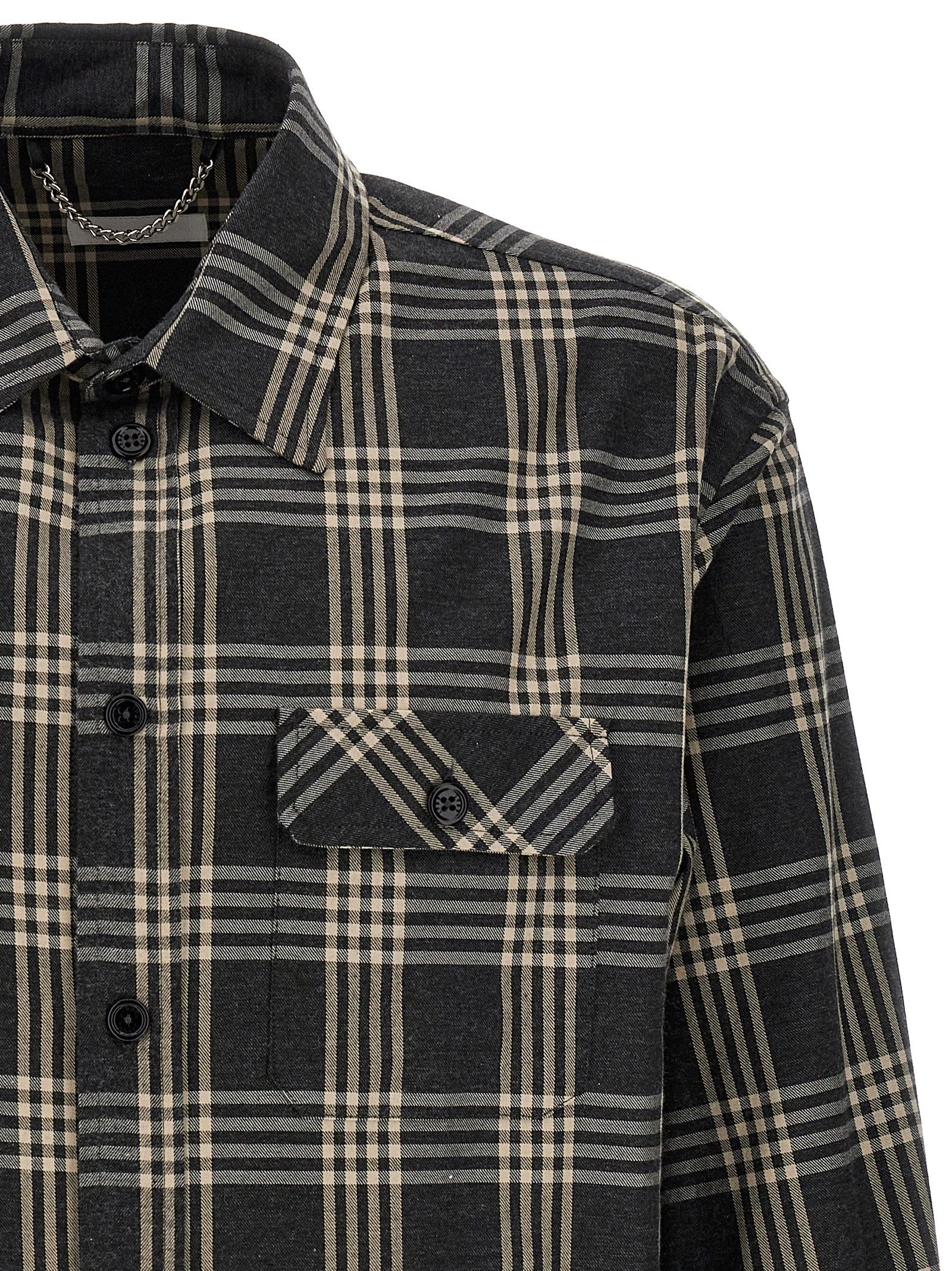 [1989 STUDIO] Shirts Long Sleeve FW23 D0726GREYCHECK