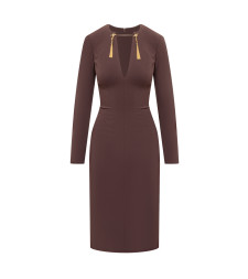 [ELISABETTA FRANCHI] Long sleeve dress FW25 AB80557E2 EA4