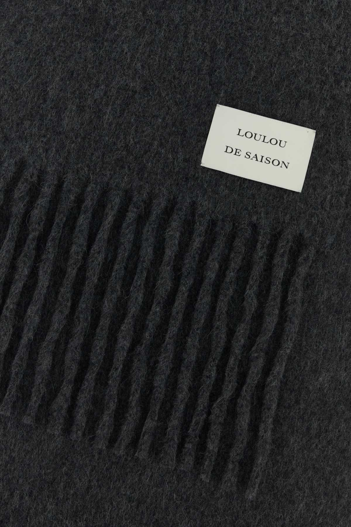 [LouLou De Saison] Scarf FW25 SANTO ANTHRACITEMELANGE