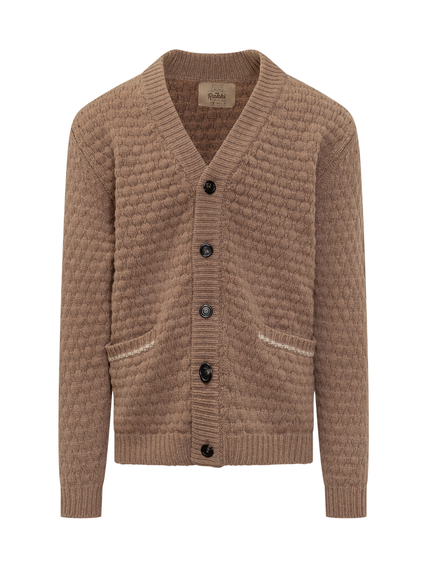 [Rakki] Cardigan FW25 HUBBELLWVL CAMMELLONAT