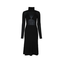 [ELISABETTA FRANCHI] Long sleeve dress FW25 AM30S57E2 110