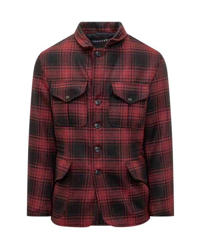[Manifattura Ceccarelli] Casual Jacket FW25 7028WD RED BLACK